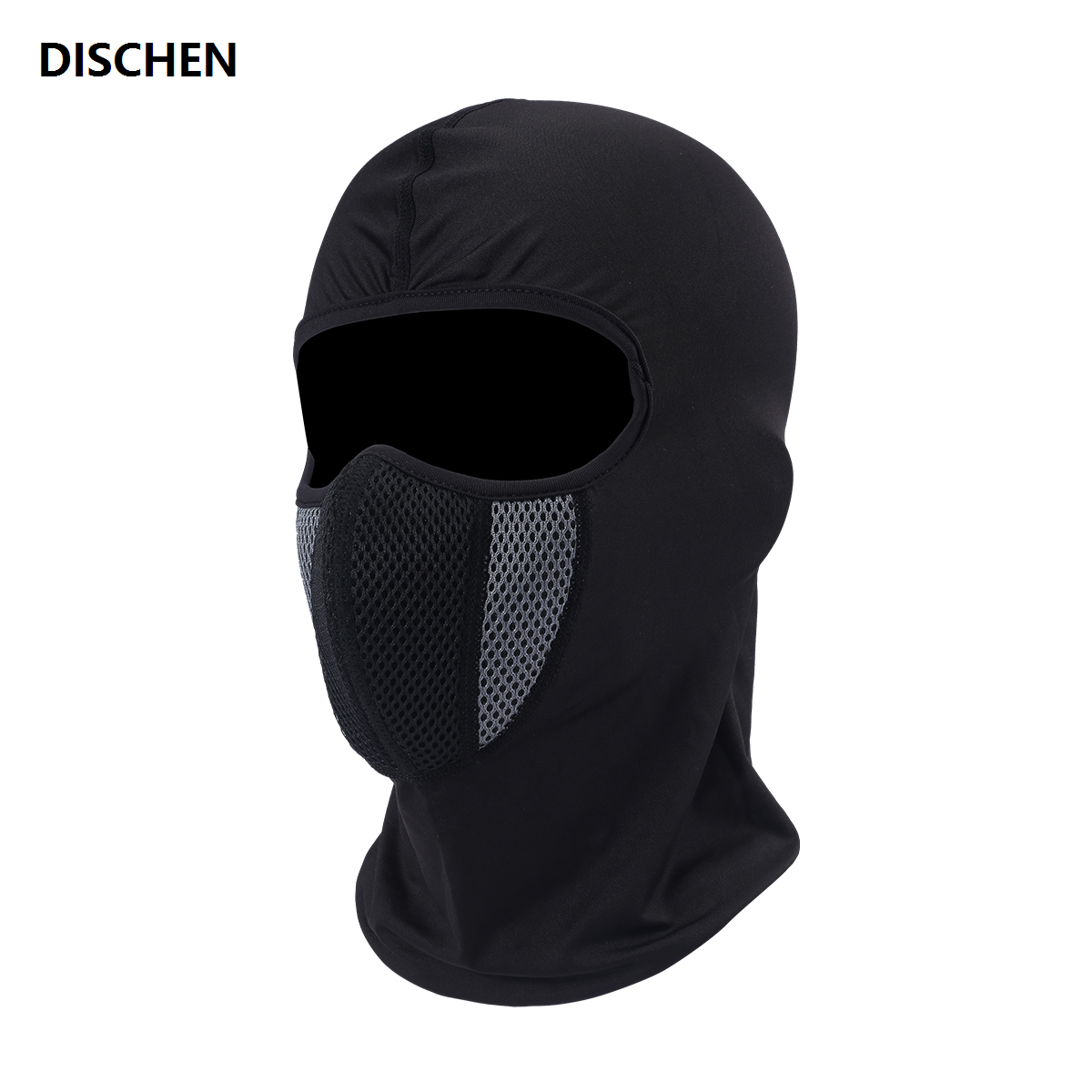 DISCHEN Original Balaclava Motorcycle Face Mask Moto Helmet Bandana Hood Ski Neck Full Face Mask Windproof Dustproof Face Shield