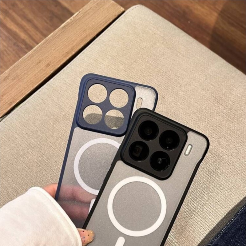 NEW HODON Luxury Matte Translucent Frameless For Magsafe Magnetic Case For Xiaomi 14 Ultra 13 15 Pro Redmi K80 K70 K60 Ultra Cases Wireless Charge Ultra Thin Hard Back Cover