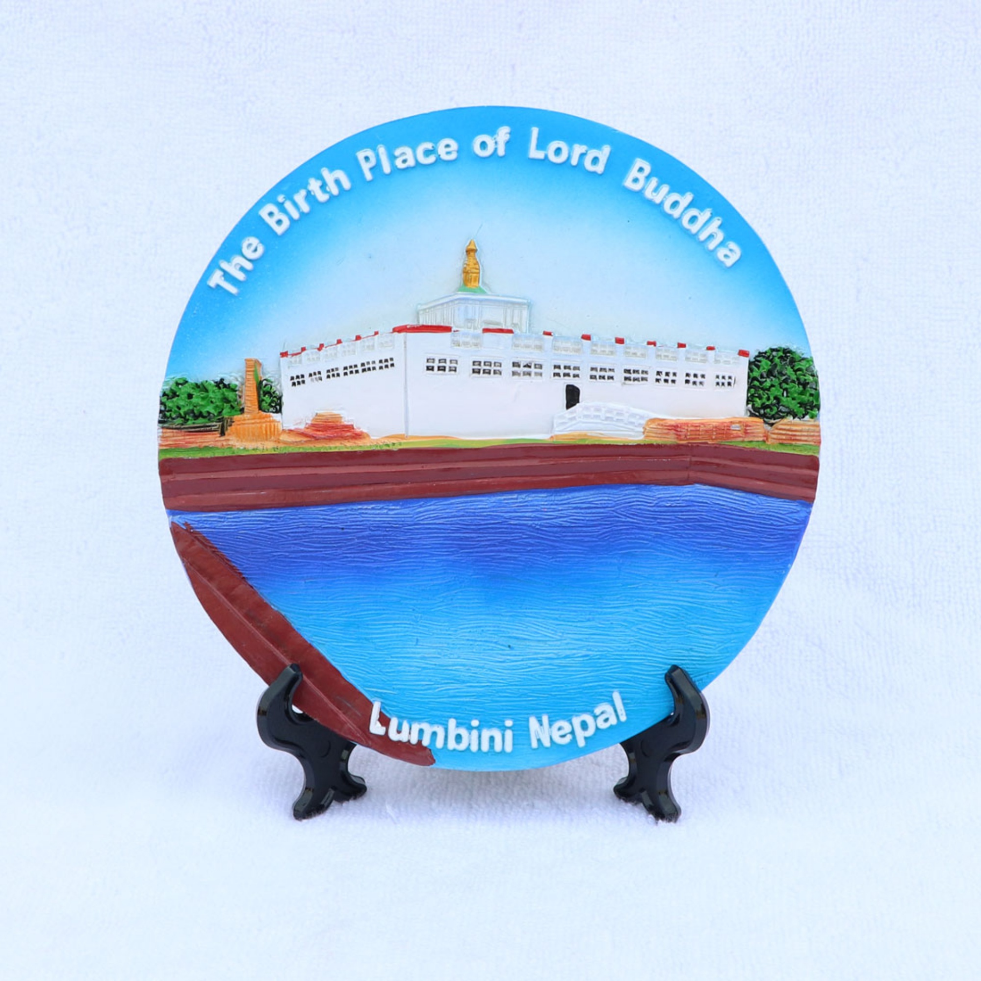 Birth Place Of Lord Buddha Wall & Table Decor, Lumbini, World Heritage Site, Mayadevi, Plate Decor