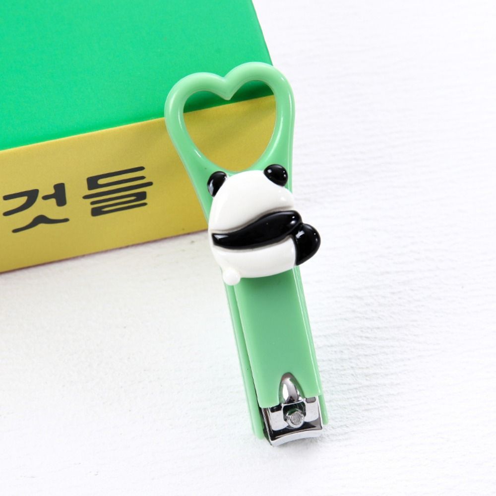 Trimming tool for nail care and cute panda safe cartoon nail clippers sharp and durable nail clippers to prevent splashing practical nails