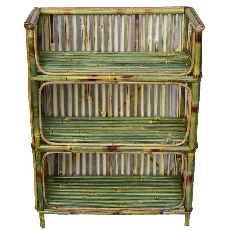 Bamboo Shoe Rack (3 step)