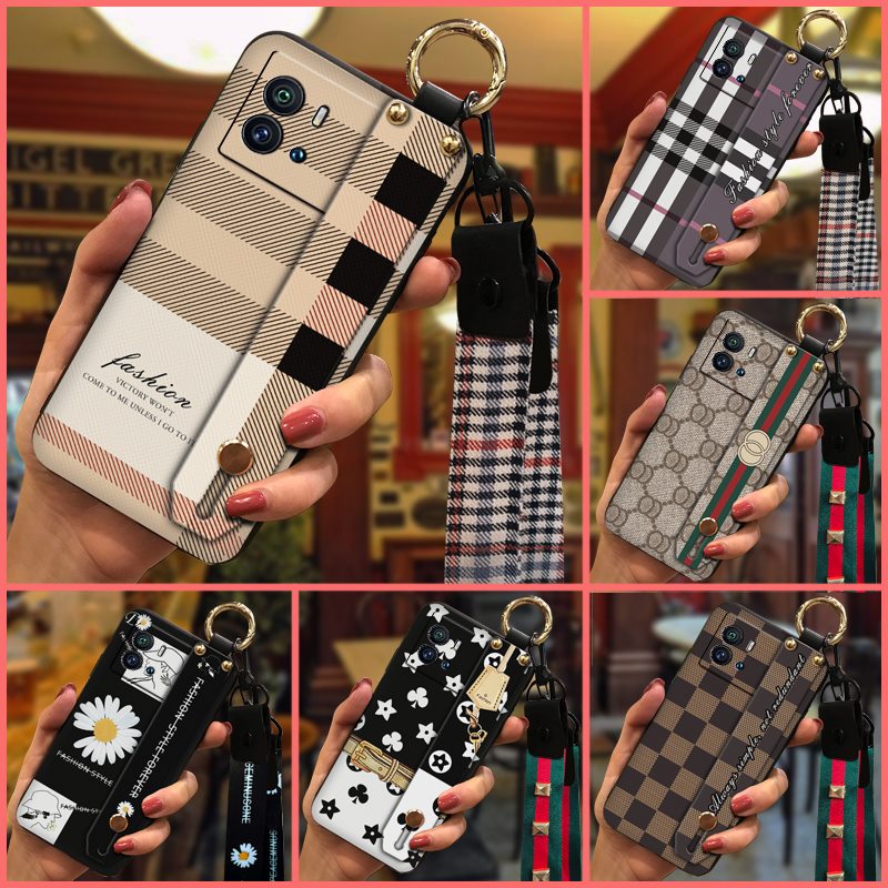 Classical Back Cover Phone Case For TCL NxtPaper70 Pro/T807D/W/E Waterproof Lanyard Anti-dust Luxury Shockproof Ring
