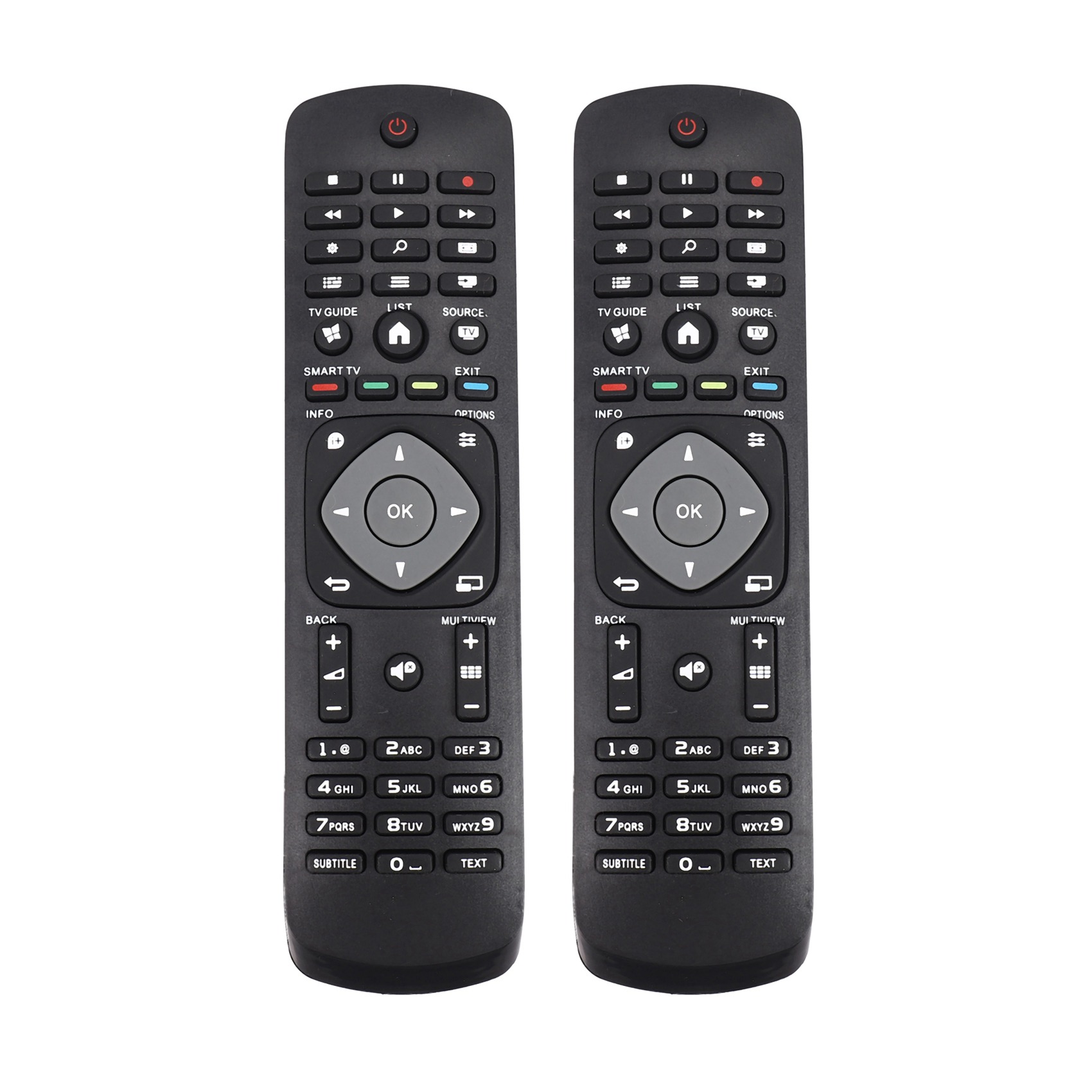 2X Smart Tv Remote Control Replacement for 55Pus6452/12 49Pus6031S/12 43Pus6031S/12 49Pfs4132/12 49Pfs4131/12