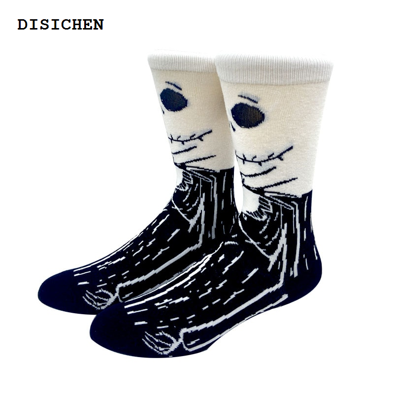 DISICHEN Original 1 Pair New Anime Marvel Men Socks Long Sock Knee-High Couples cosplay Sock Personality Hip Hop Harajuku Funny Sock for Women