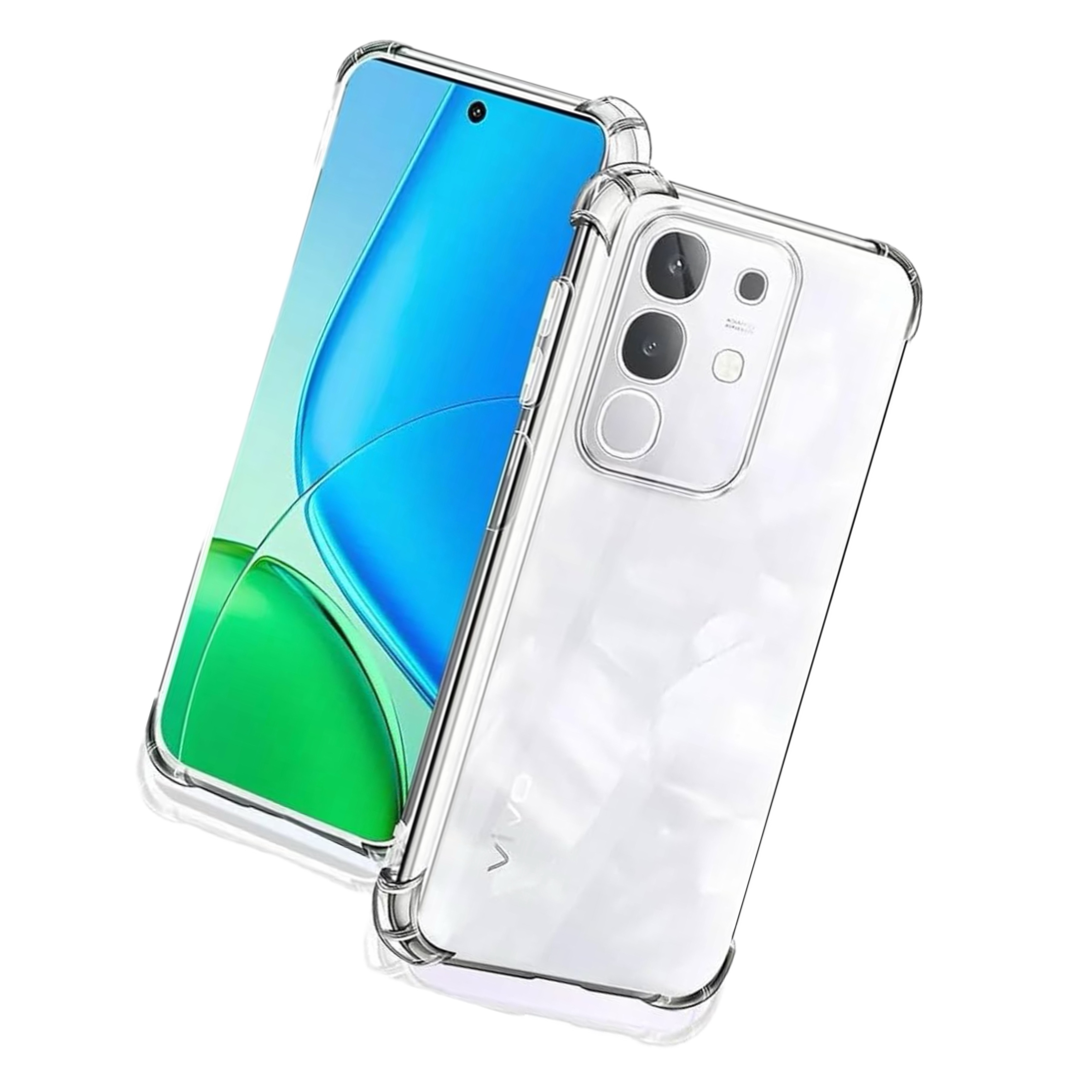 Iqoo Z10x(5G) TPU Transparent Case With Side Bumped