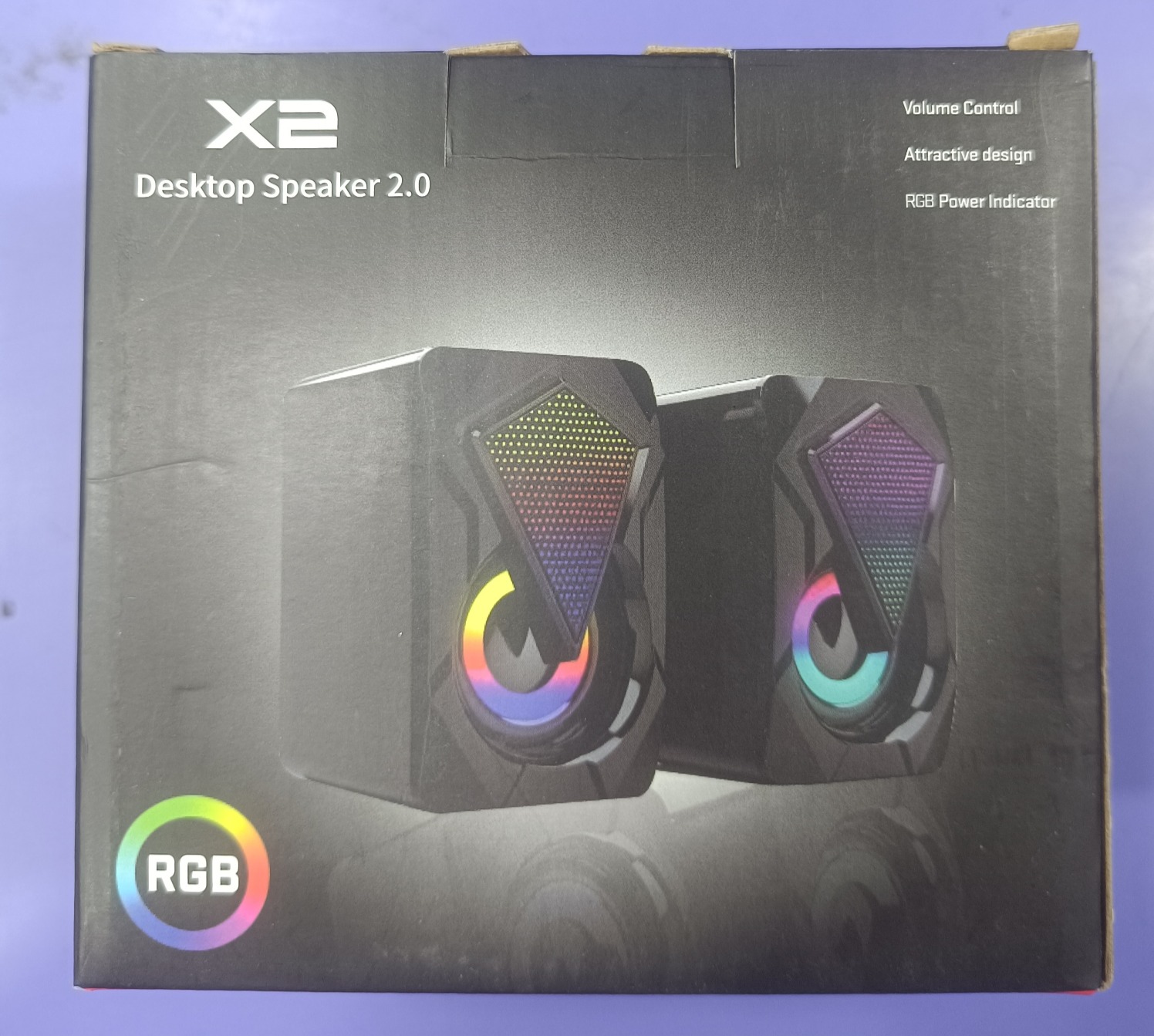 Mini RGB Speaker for PC Laptop Gaming Computer Speaker