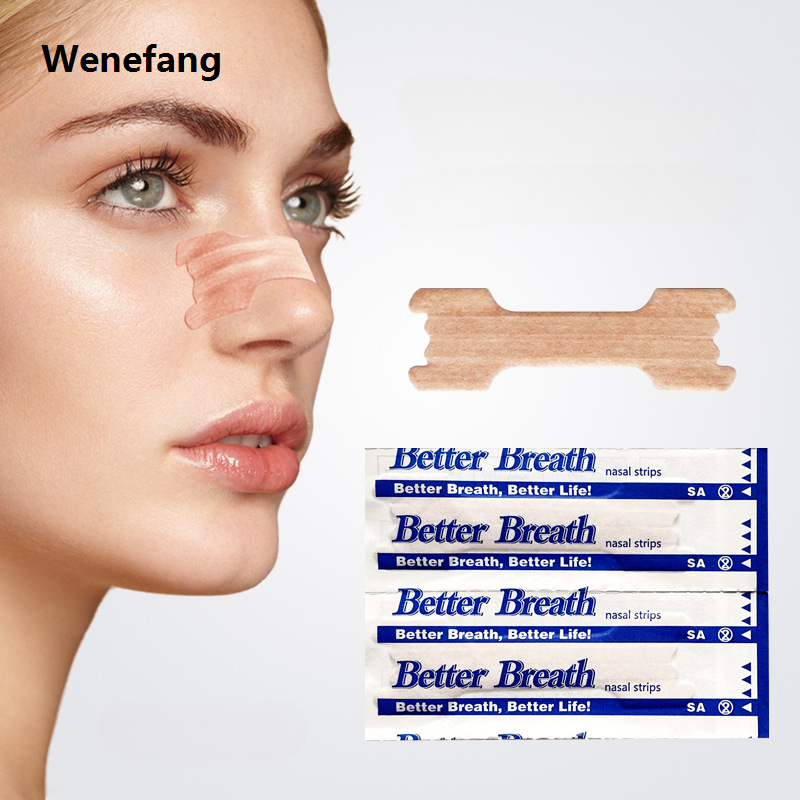 Wenefang 50 Pcs Breathe Nasal Strips Right Way Stop Snoring Anti Snoring Strips Easier Better Breathe Health Care