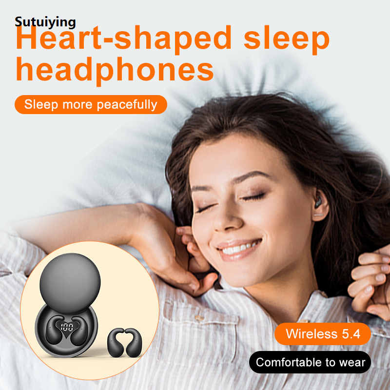 Sutuiying true wireless headphones Bluetooth Wireless Earphones Small Earbuds Sleeping Sport Invisible Headp Extra Long Endurance
