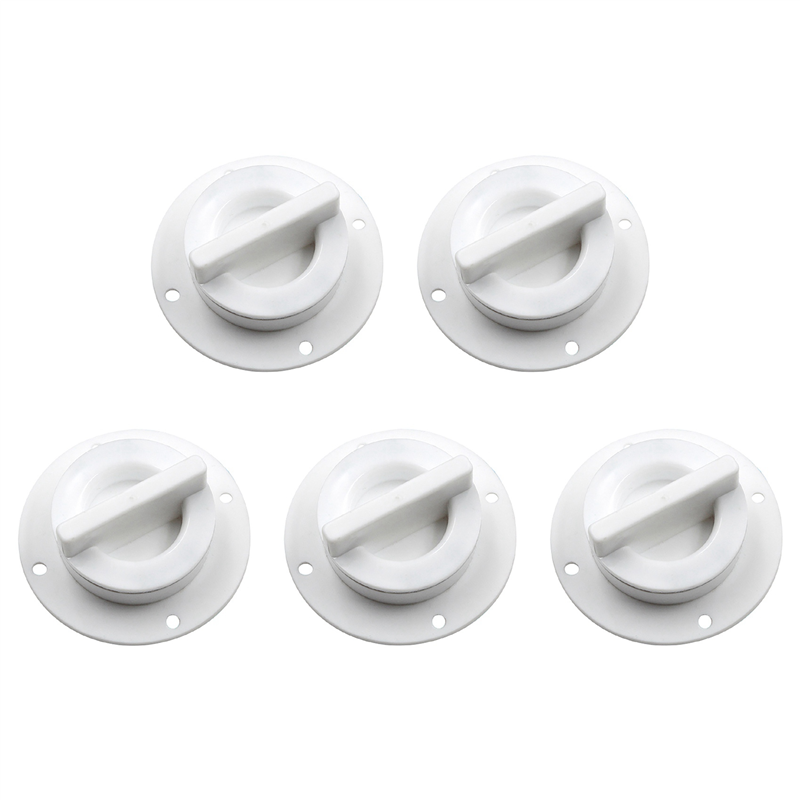 fasdaga 5X New Water Valve Deck Drain Scupper Drain Valve Outlet for Marine Boat Raft Yacht