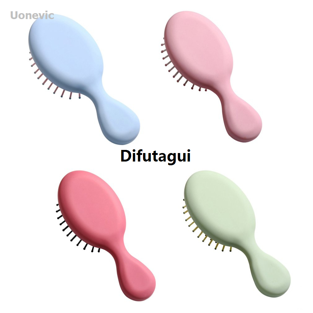 Difutagui Shape tool comb women's hairbrush mini portable head 1PC cute Fashion New scalp massage cushion brush for straight and curly hair