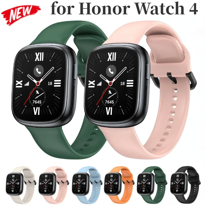 50% discount Silicone Strap for Honor Watch 4 Smart Watch Replacement Sports Official Wristband Correa for Huawei Honor Watch 4 Bracelet Belt