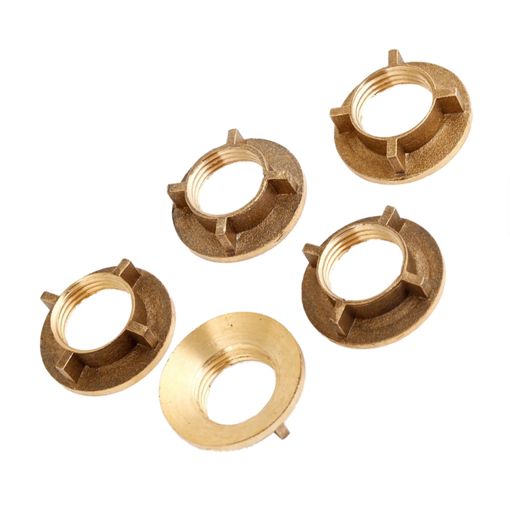 NCANRUI 30 Pcs Brass 1/2 inch PT Threaded Household Water Tap Faucet Nuts