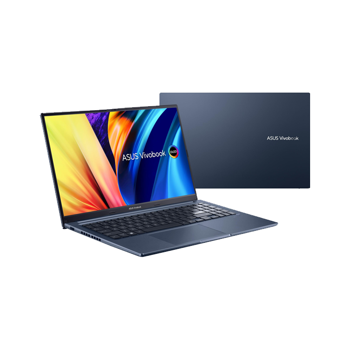 ASUS Vivobook 15X OLED X1503ZA - i3 1220P | 12th Gen | 8 GB RAM | 256 GB SSD | 15.6" OLED | Fingerprint | Windows 11 | Quiet Blue | Backlit KB | Backpack | Mouse | 2 Year Int'l Warranty | 1 year Perfect Warranty - Nagmani International