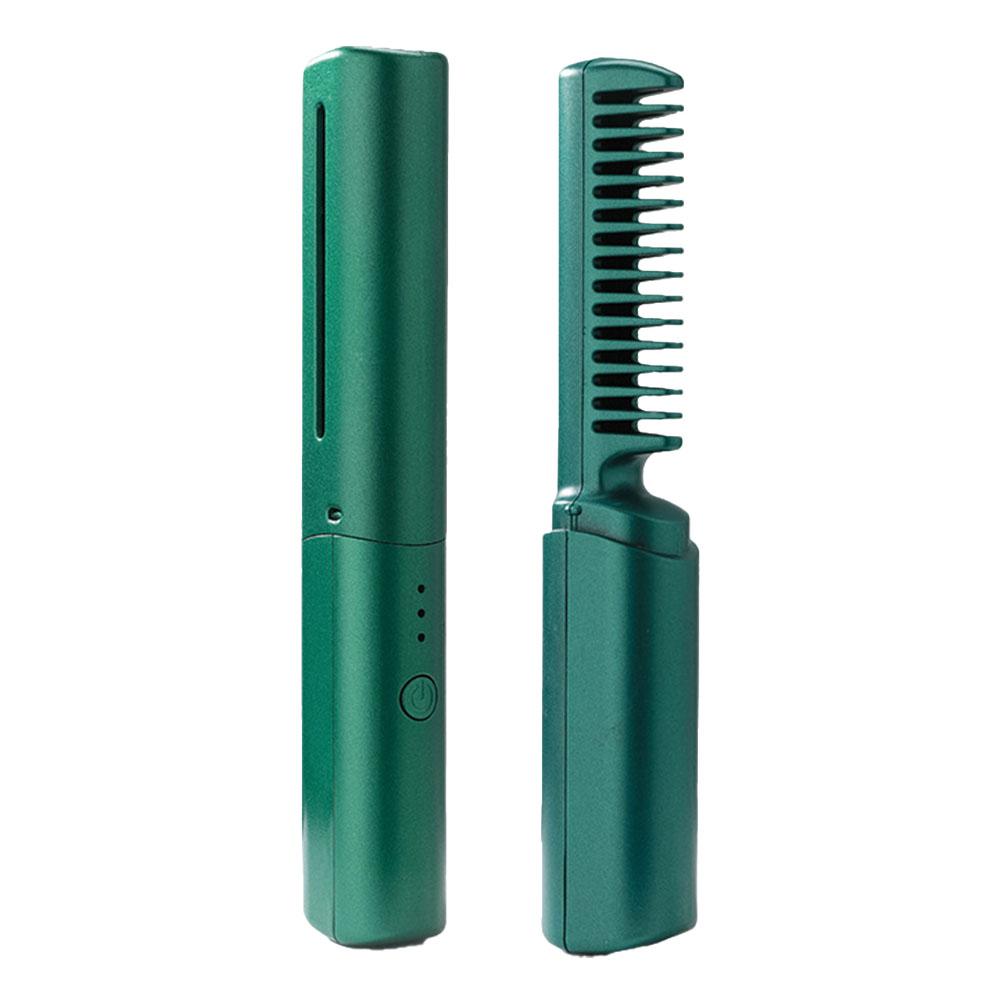 New style Hairbrush styling Multi-speed electric straight comb curling irons cordless straightener 2-in-1 hairbrush curling irons