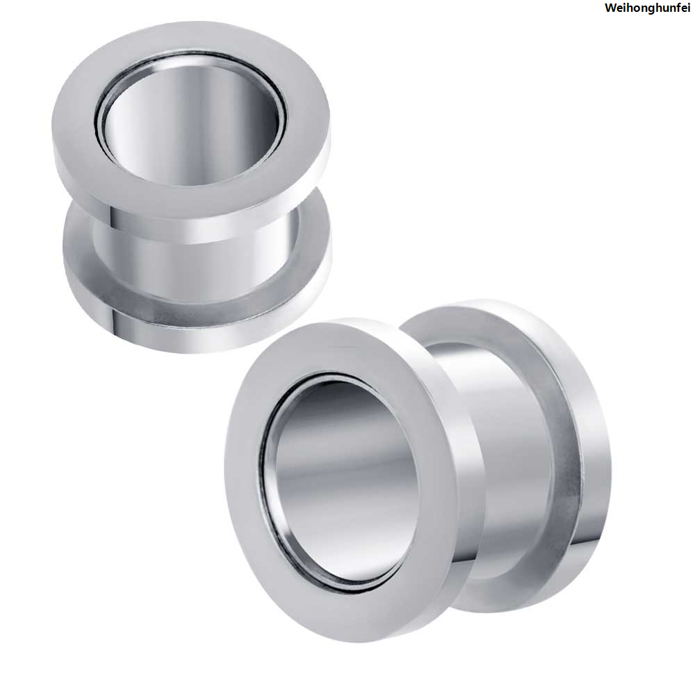 WeihonghunfeiSales promotion 【The road to happiness Store】Ear Plugs Tunnels Screw 2g 0g 00g Earrings Gauges Kits Piercings Body Stretchers Taper kit Plugs For Women 5-20mm