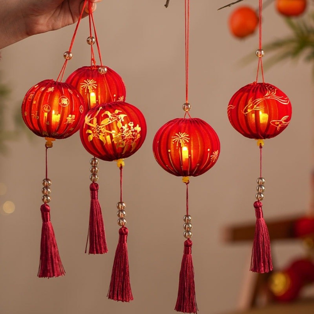 Good 2026 Horse Year New Year Lantern Chinese Style Glowing DIY Handheld Lantern Handmade Small Lanterns Lantern Hanging Ornament Festival Celebration