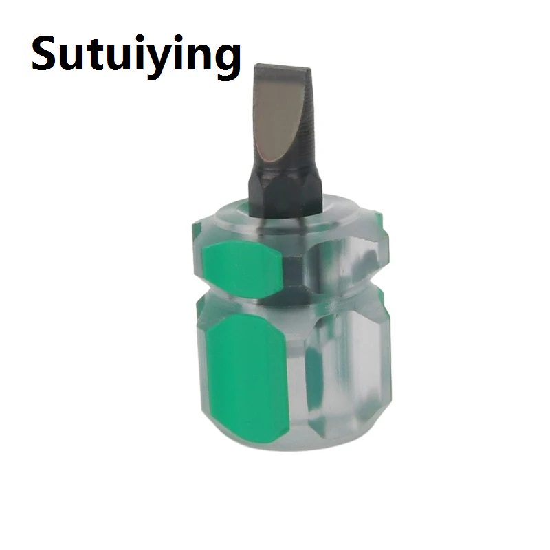 Sutuiying mini screwdriver Screwdriver Kit Set Mini Small Portable Radish Head Screw Driver Transparent Han Hand Tools Precision Car Repair