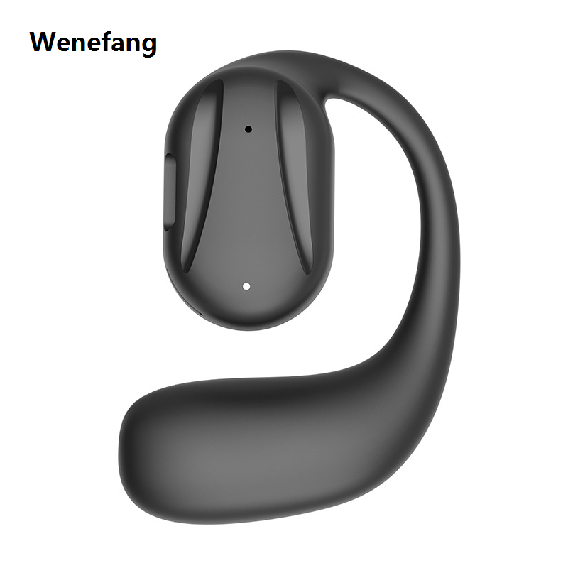 Wenefang 【New Innovation】Bluetooth 5.0 Headset Hands-Free Headphones Noise Reduction Earpiece Wireless Earphones With Hd Dual Mic For Smart Phones