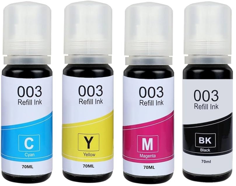 Refill Ink For Epson 3110, 3210 Printer Set of Four