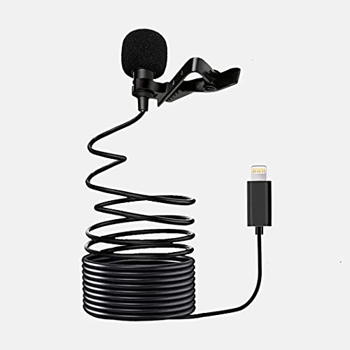 Xtreme Acoustic Acoustic 6Mtr Lightning Connection Lavalier Lapel Clip-On Mic for iPhone Smartphones, Recording Mic for Singing, YouTube, Interviews, Vloggers, Online Tutors, Work from Home-Auxiliary