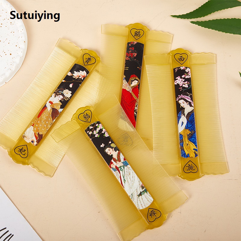 Sutuiying 1/4PCS Lice Comb Double-sided Super Dense Teeth Remove Dandruff Fifty percent discount Scalp Cleansing Scalp Massage Comb Flea Removal Hair Tool