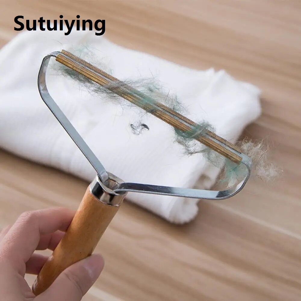Sutuiying transparent bag Portable Pet Hair Remover Brush Lint Roller Sweaters Sofa Clothes For Animals Dogs Cats Scrapers Cleaning Tools