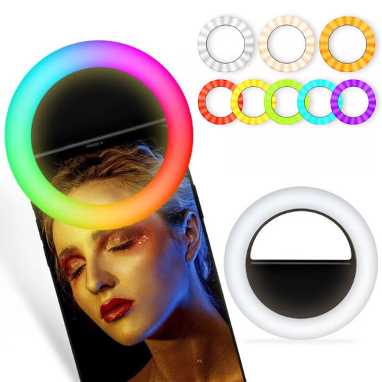 Rechargeable Portable Selfie Ring Light LED Clip On Phone Light for Selfies Video Recording Vlogging Makeup Lighting with Brightness Control | Electro Hub Nepal