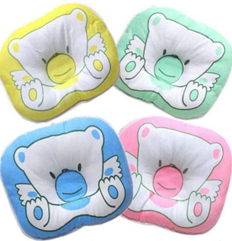 Newborn Baby Unisex Soft Head Shape Pillow for Babies Pillows Infant Toddlers Kids Sleeping Takiya - 1 Pcs