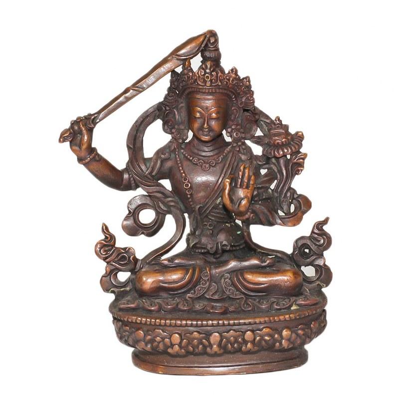Copper Lord Manjushree Statue - 3"