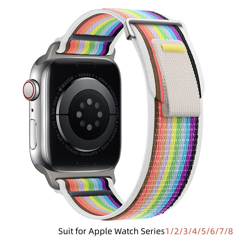 New specials Wild Trail Weave Loop Nylon Strap for Apple Watch Band 40mm 42mm 44mm 45mm 49mm Sport Watch Bracelet for IWatch 8 7 6 5 4 3 2 1