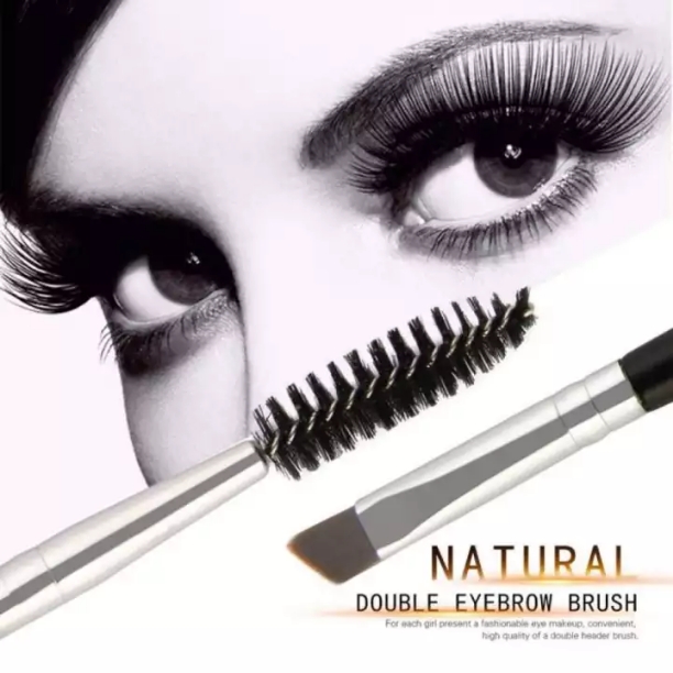 Eyelash Brush Brush Double Head Brush Eyelash Eyebrow Cosmetics Tools Beauty Professional Beveled Spiral Brush