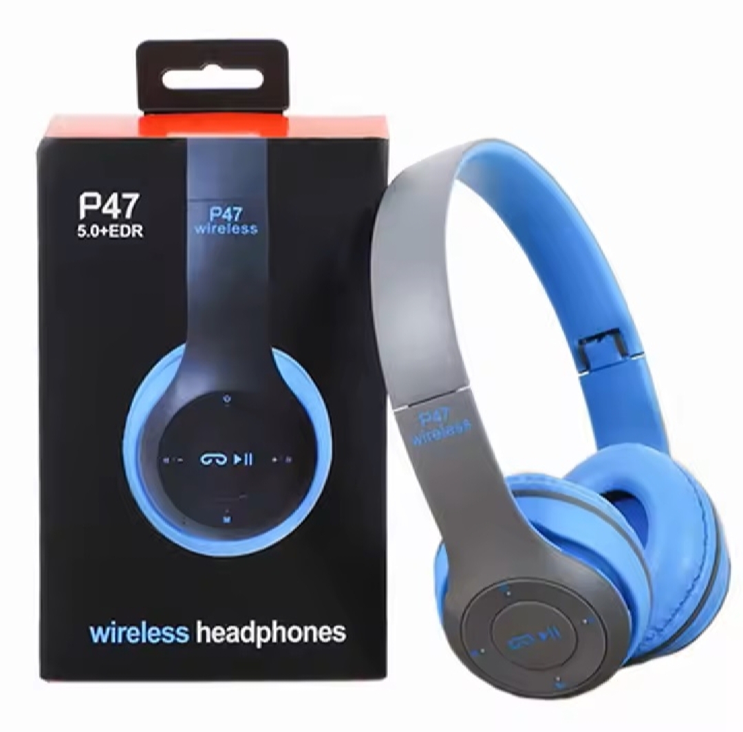 P47 Wireless Bluetooth Foldable Headphones (FM/Wireless/TF Card Model)