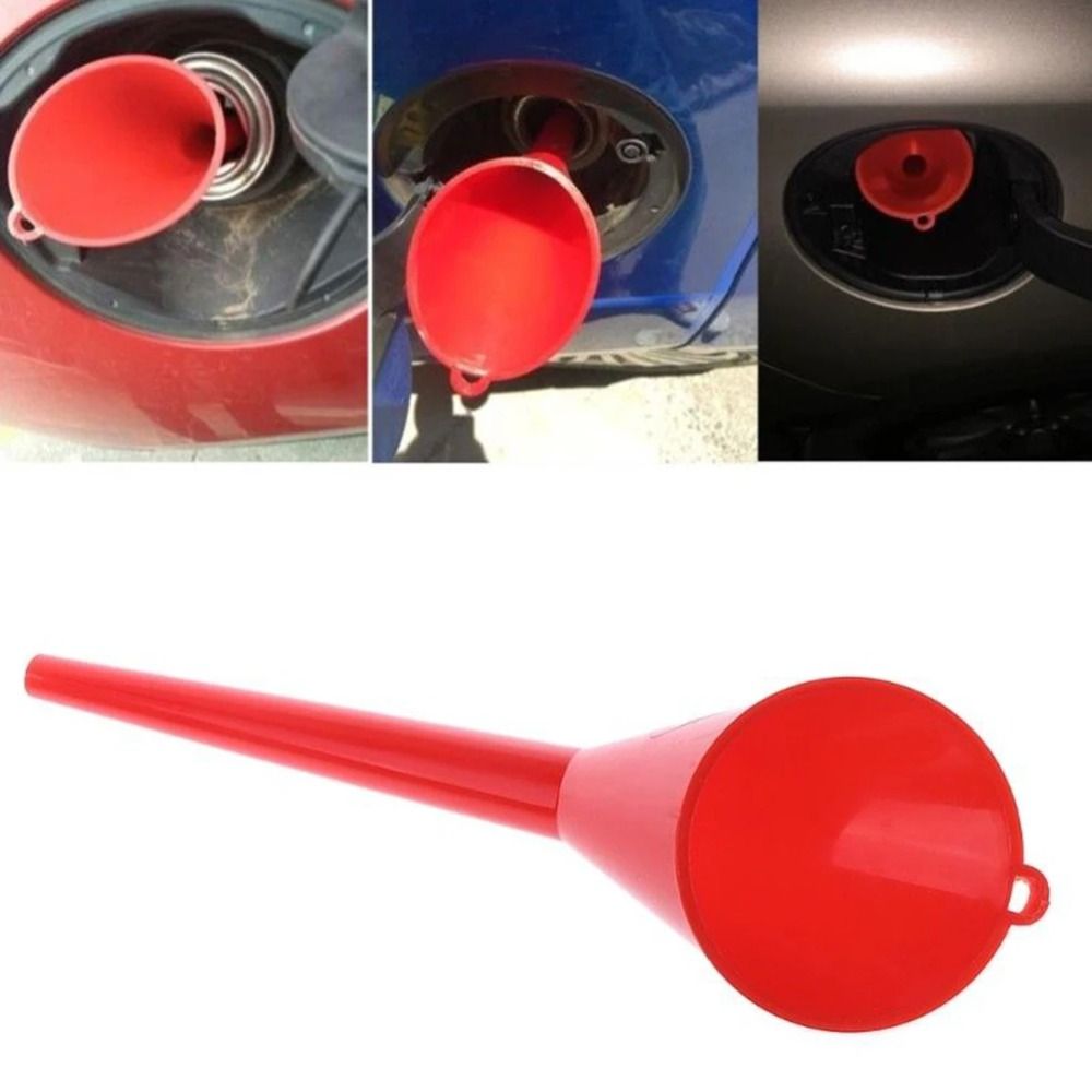 Practical Plastic Car Long Stem Funnel Anti-splash Universal Fuel Filling Tools Motorcycle Refueling Tools