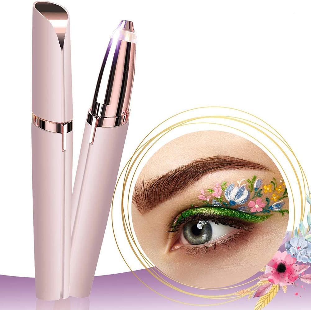Flawless Painless Eyebrow Hair Removal - Built-in Light