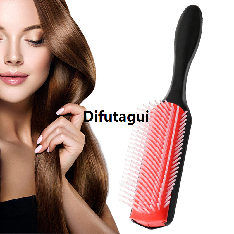Difutagui Denman Hair Styling Comb 9-Rows Removable Smooth Brush Detangling Bargain price Curly Straight Wet Hair Washable Scalp Massage Treatments