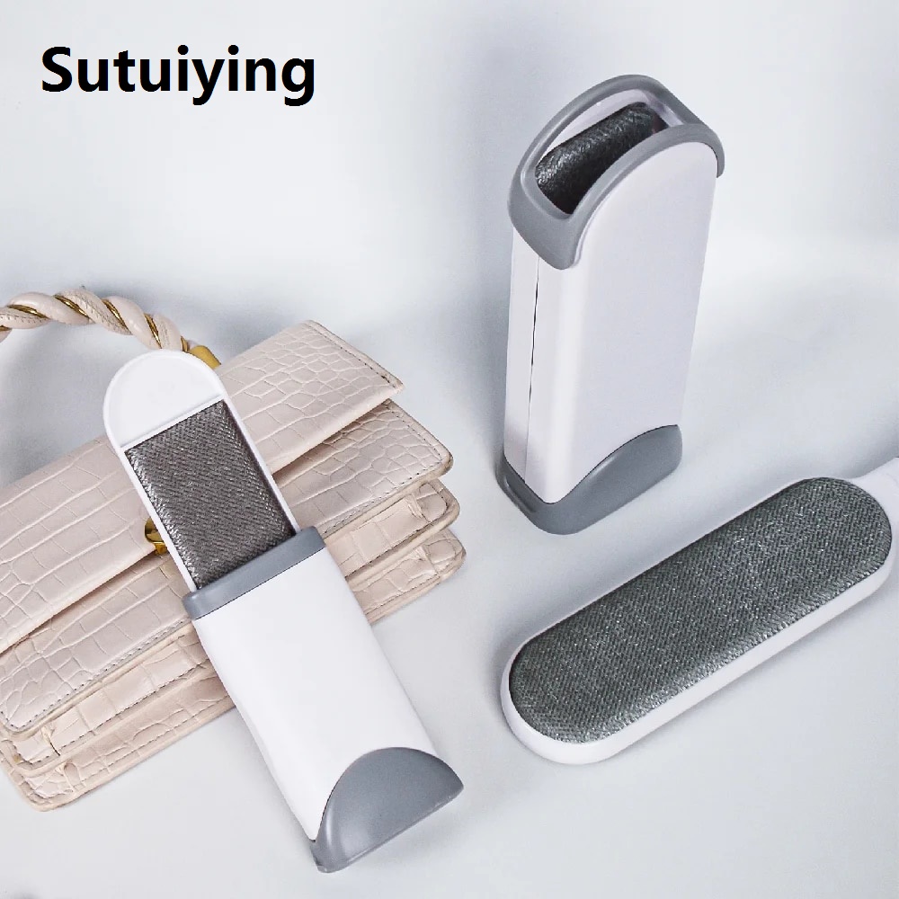 Sutuiying transparent bag 1~8PCS Reusable Pet Hair Remover Clotheing Lint Remover Static Woolbrush Coat Clothes Cleaning Brush Hand Operate Dust