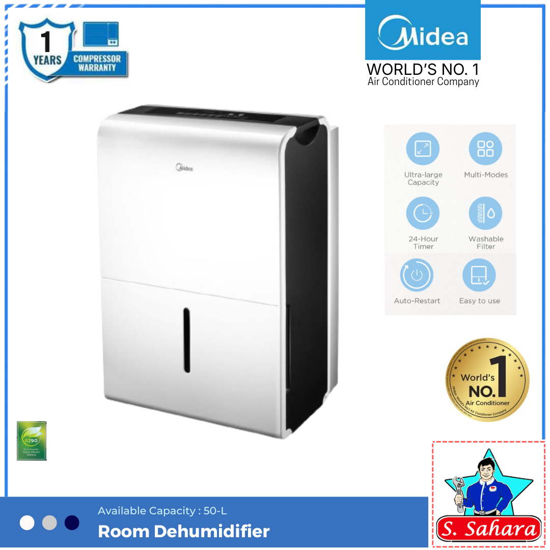 Midea Dehumidifier 50 Ltrs. | MDDP-50DEN7