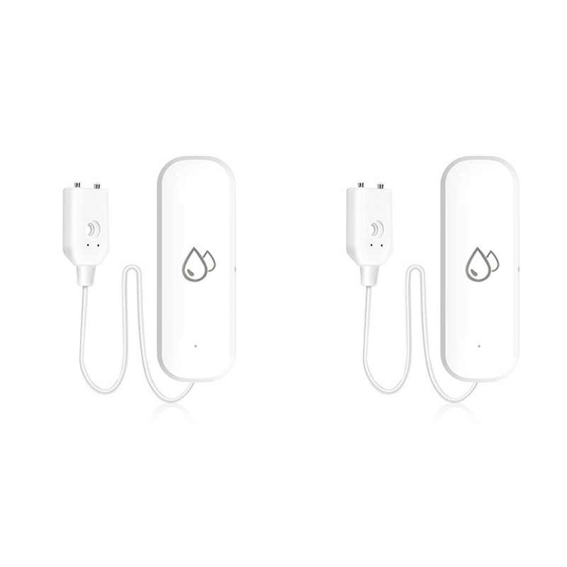 NCANRUI 2X Tuya WIFI Water Sensor Alarm Water Leak Detector Flood Alert Overflow Security Alarm System Works