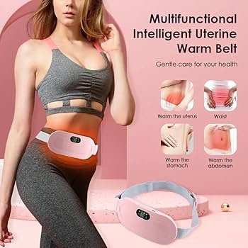 Portable Cordless Heating Massage Pad , Menstrual Period Heating Pads for Cramps , Endometriosis Pain Relief