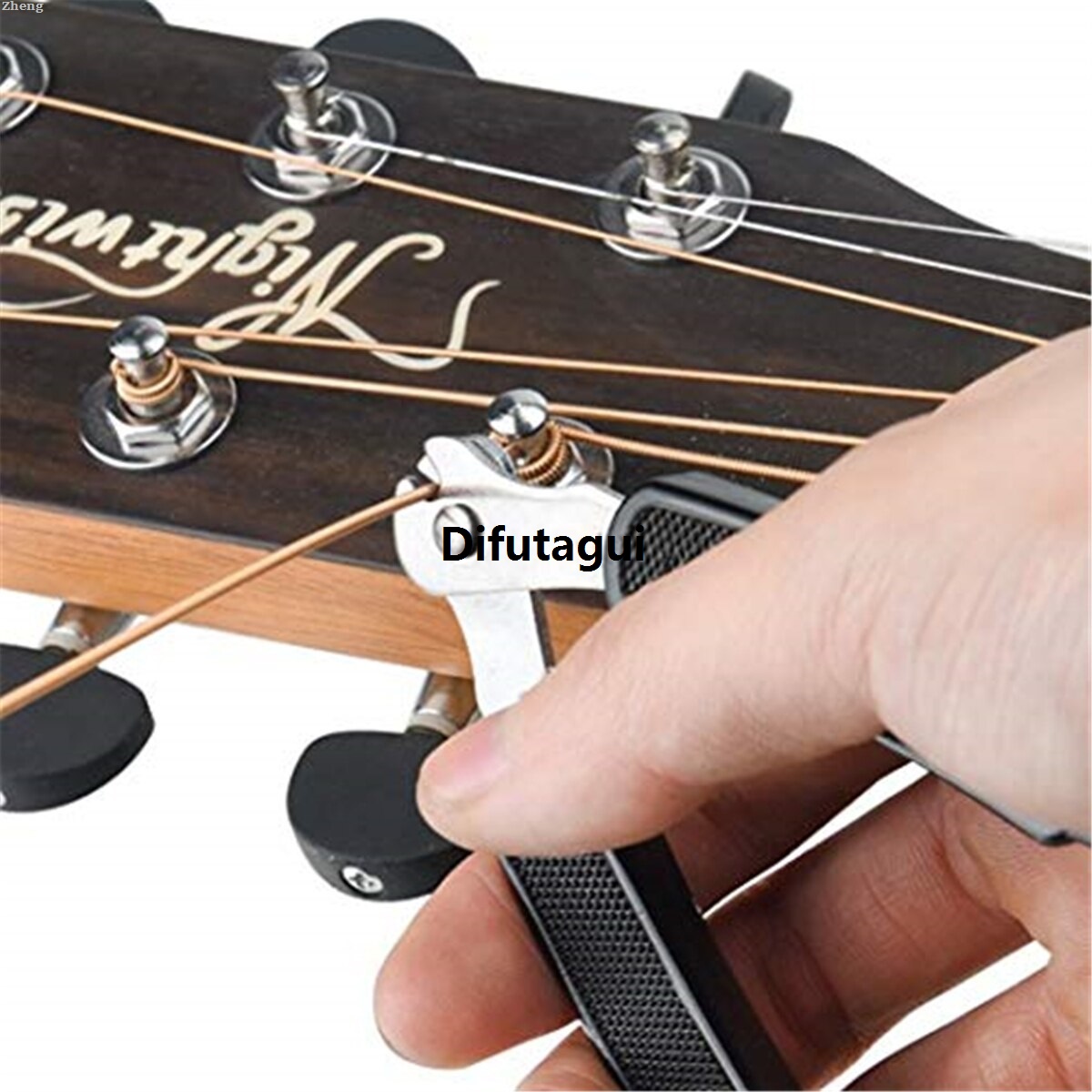 Difutagui Zheng Repair Nail String Bridge Pin Cutter Reel String Guitar Profesional 【2025 Version】 Tool String Puller 3IN1 Reel Guitar Tool Black