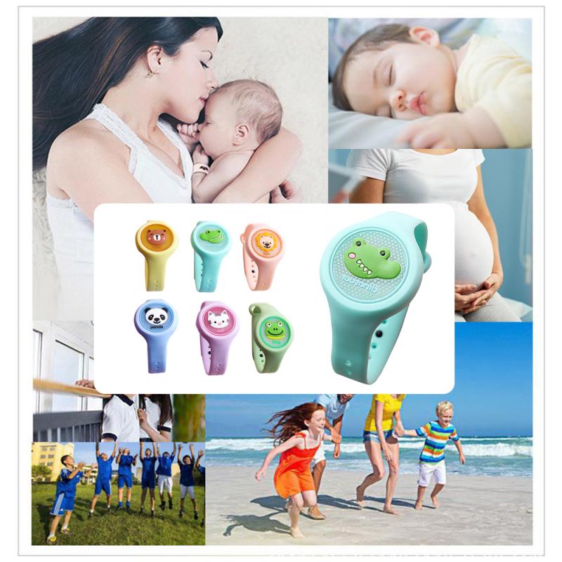 Mosquito Repellent Bracelets For Kid Cute Cartoon Silicone Mosquito Insect Killer Wristbands