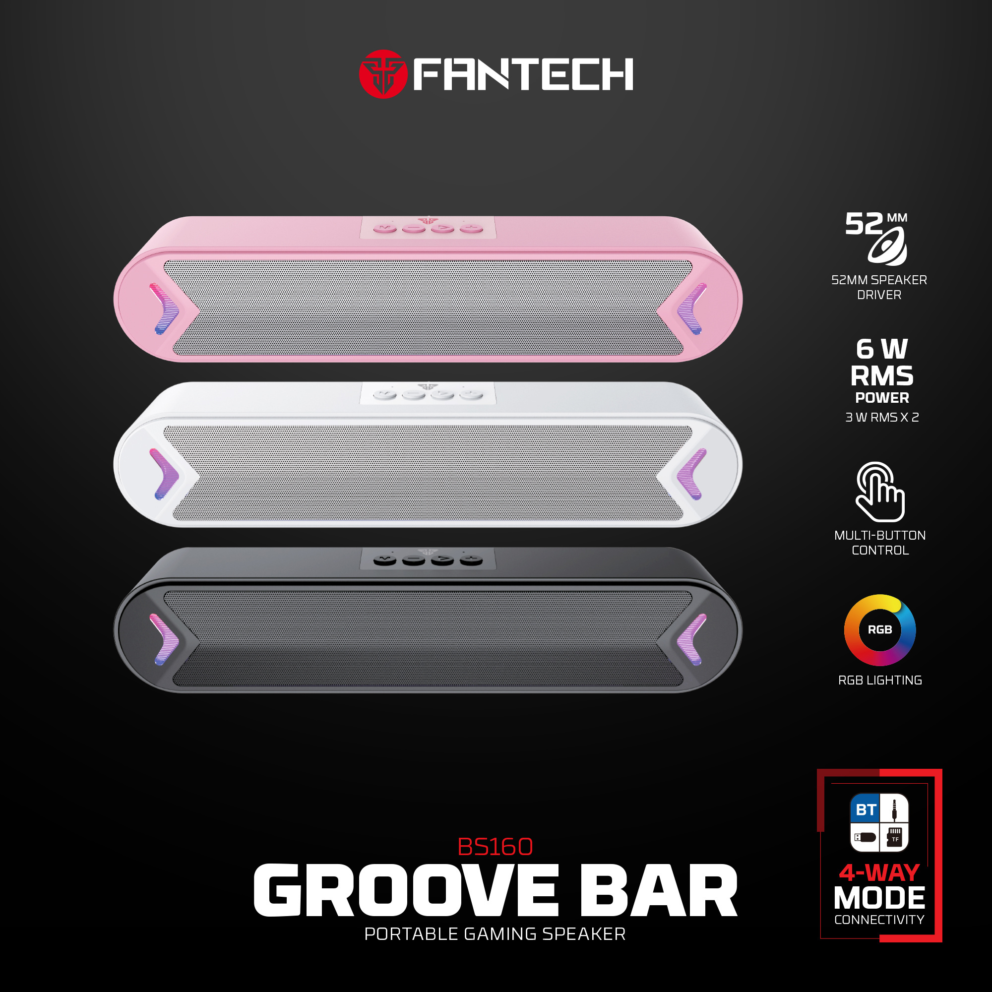 Fantech BS160 Portable Bluetooth Speaker
