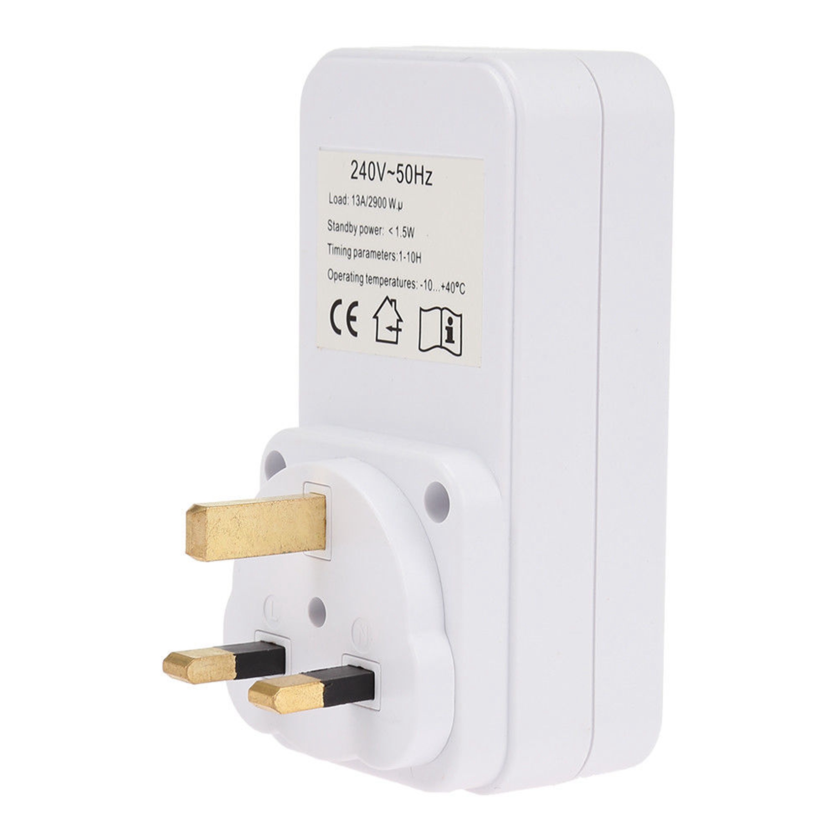 OUMERY 6X Smart Control Countdown Timer Switch Plug-in Socket Auto Shut Off Outlet UK Plug
