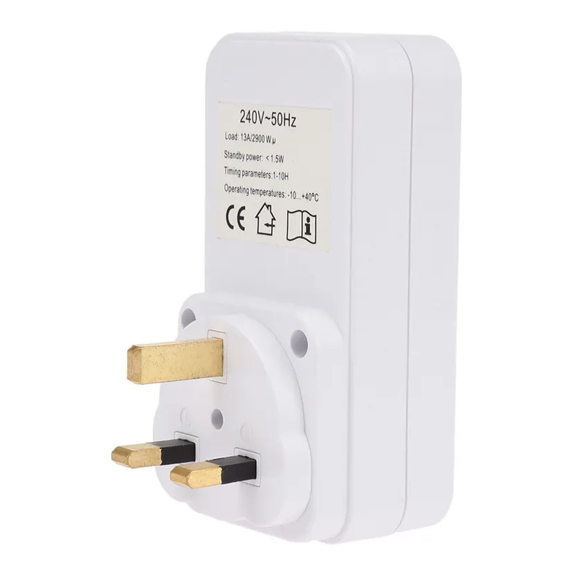 OUMERY 6X Smart Control Countdown Timer Switch Plug-in Socket Auto Shut Off Outlet UK Plug