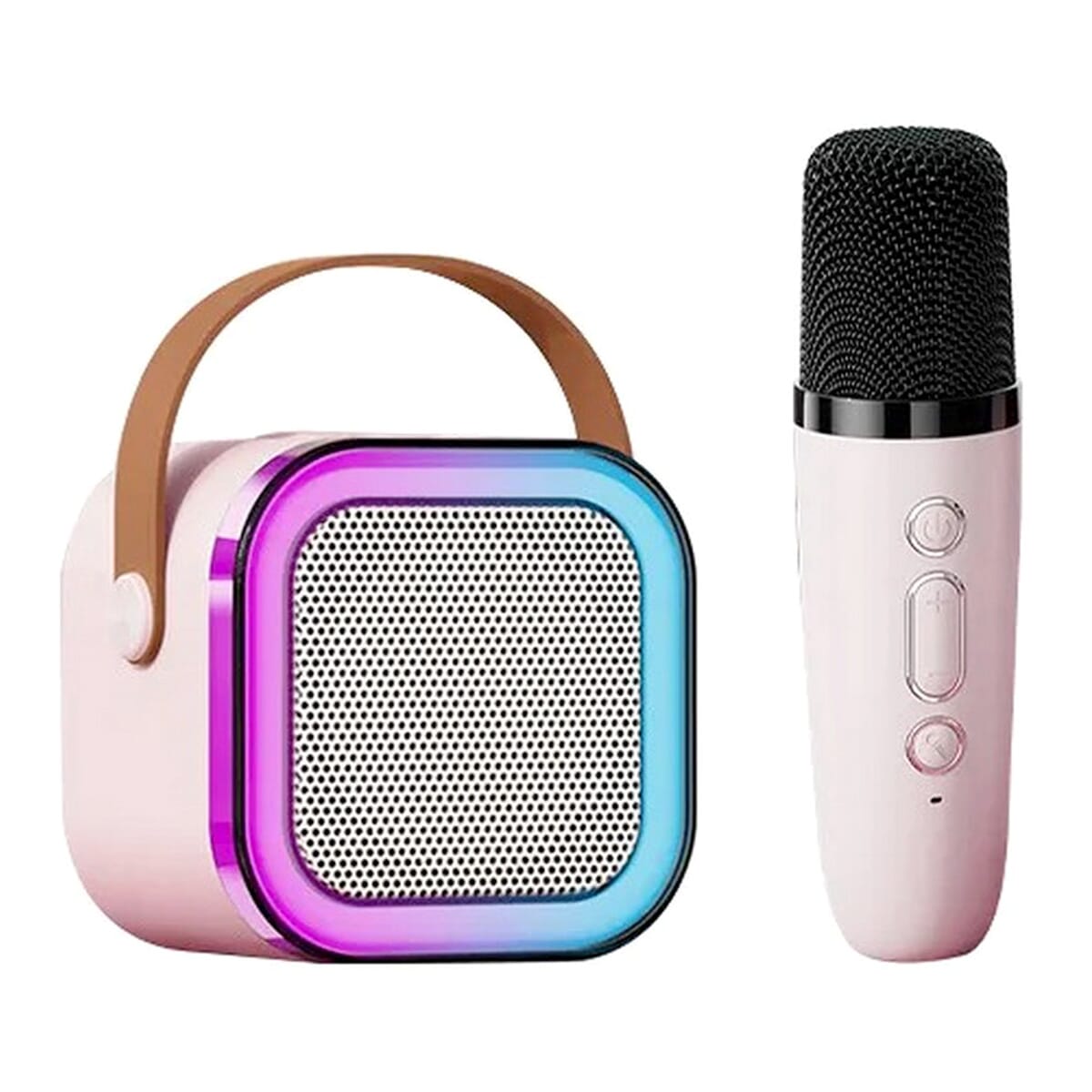 K12 Colorful Bluetooth Speaker With 1 Pc Karaoke Mic System For Home Singing Magic Ai Voice
