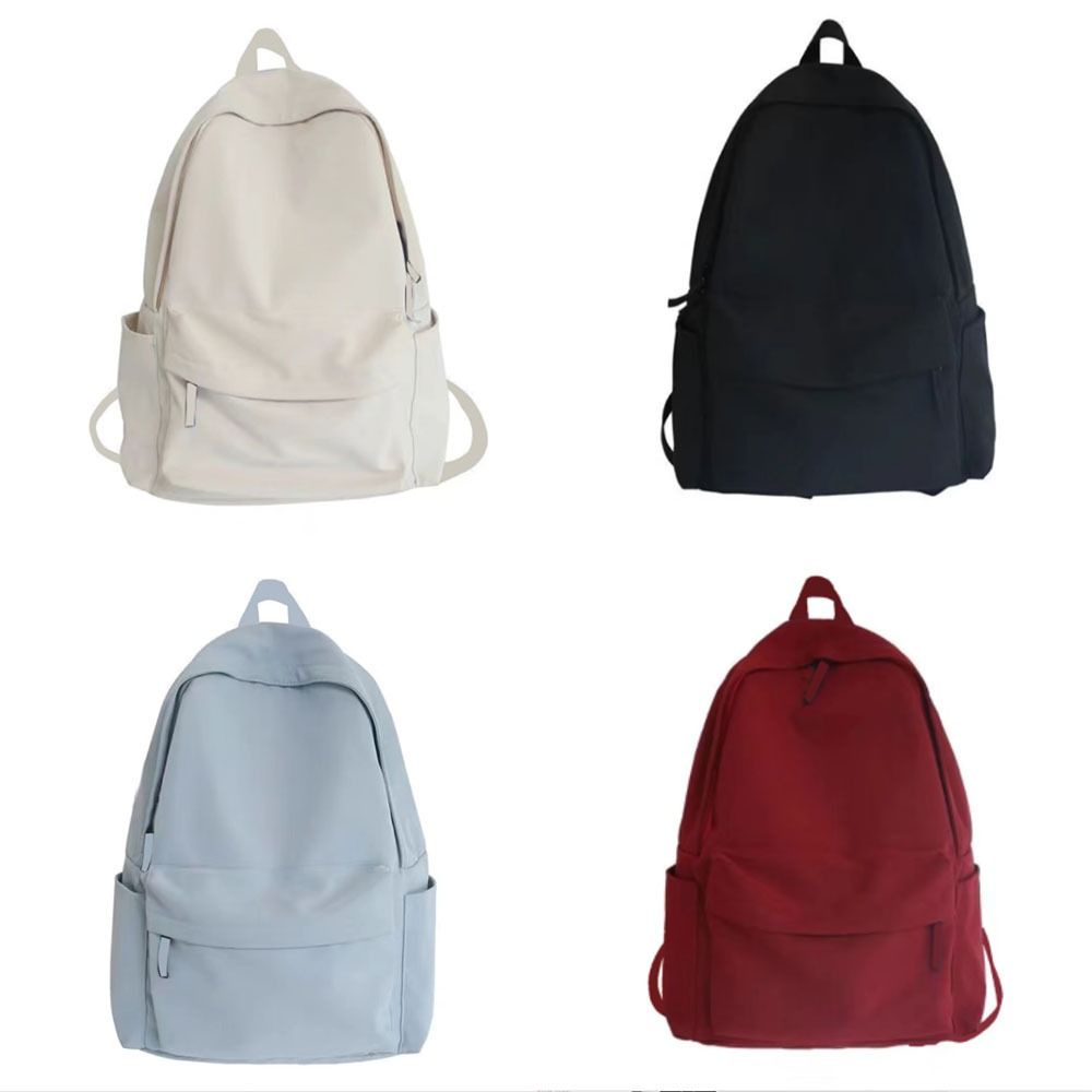 High Quality Oxford Cloth Versatile Backpack Black Grey Blue Red Washable School Student Backpack 15 inches Travel Bag Unisex