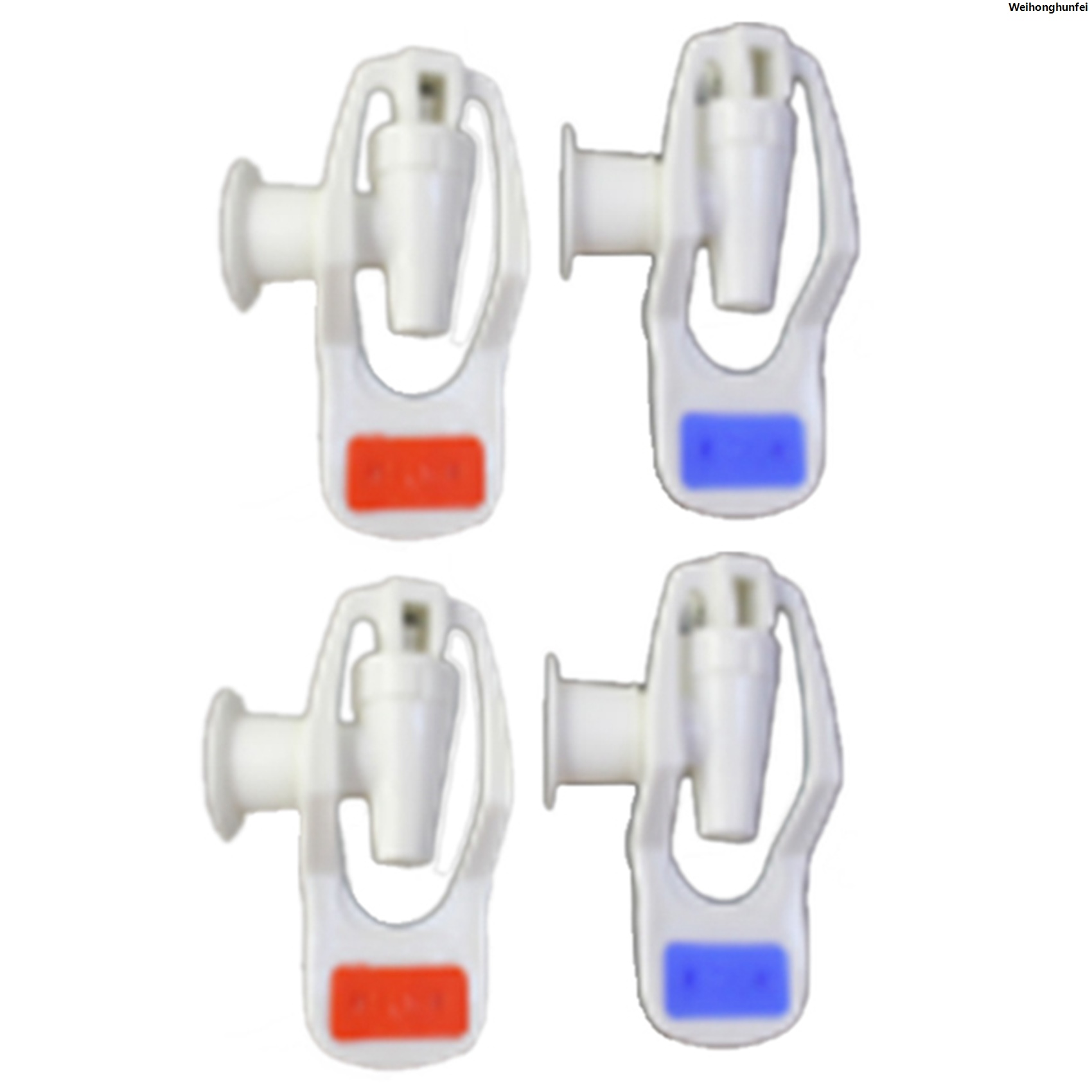 Weihonghunfei2025 New EITGZWAS Water Dispenser Replacement Push Type White Plastic Tap Faucet 4 Pcs