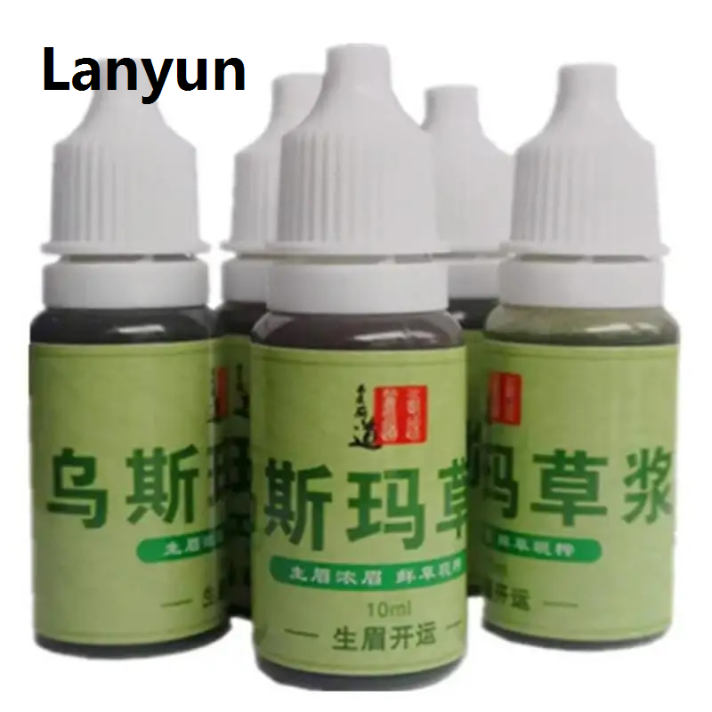 Lanyun Usma Grass Hair Care Cilia Growth Nourishing Liquid Extract Essences Fashion For Eyebrows Eyelashes Hairline Eyebrow Growth 10ml