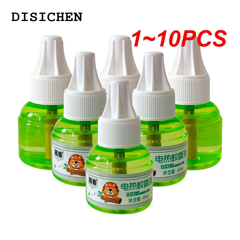 DISICHEN Luxury 1~10PCS Refillables 45ml Portable Electric Mosquito Coil Heater Repellent Anti Mosquito Killer Fly Insect Odorless Mosquito Coil