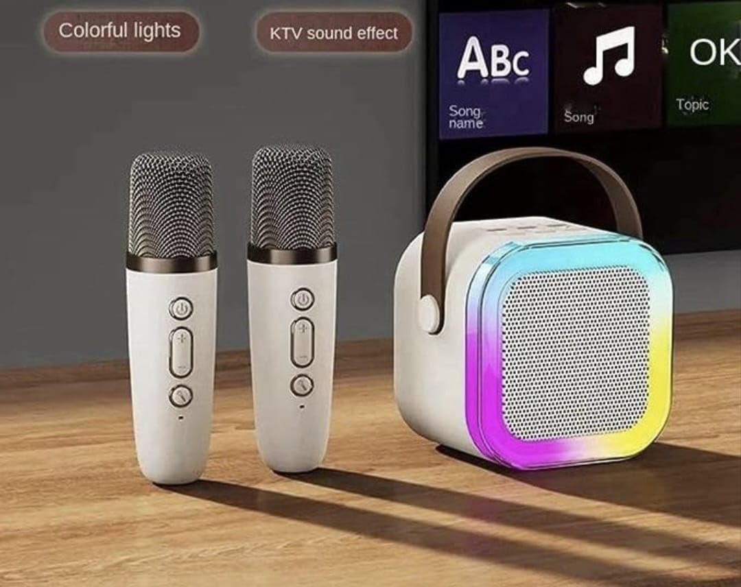 Kids Karaoke Machine for Girls: Professional Wireless Mini Portable Bluetooth Speaker with Microphone - Kids Music Singing Toys for 4,5,6,7,8,9,10 Year Old Girl Boy Christmas Birthday Gift Ideas